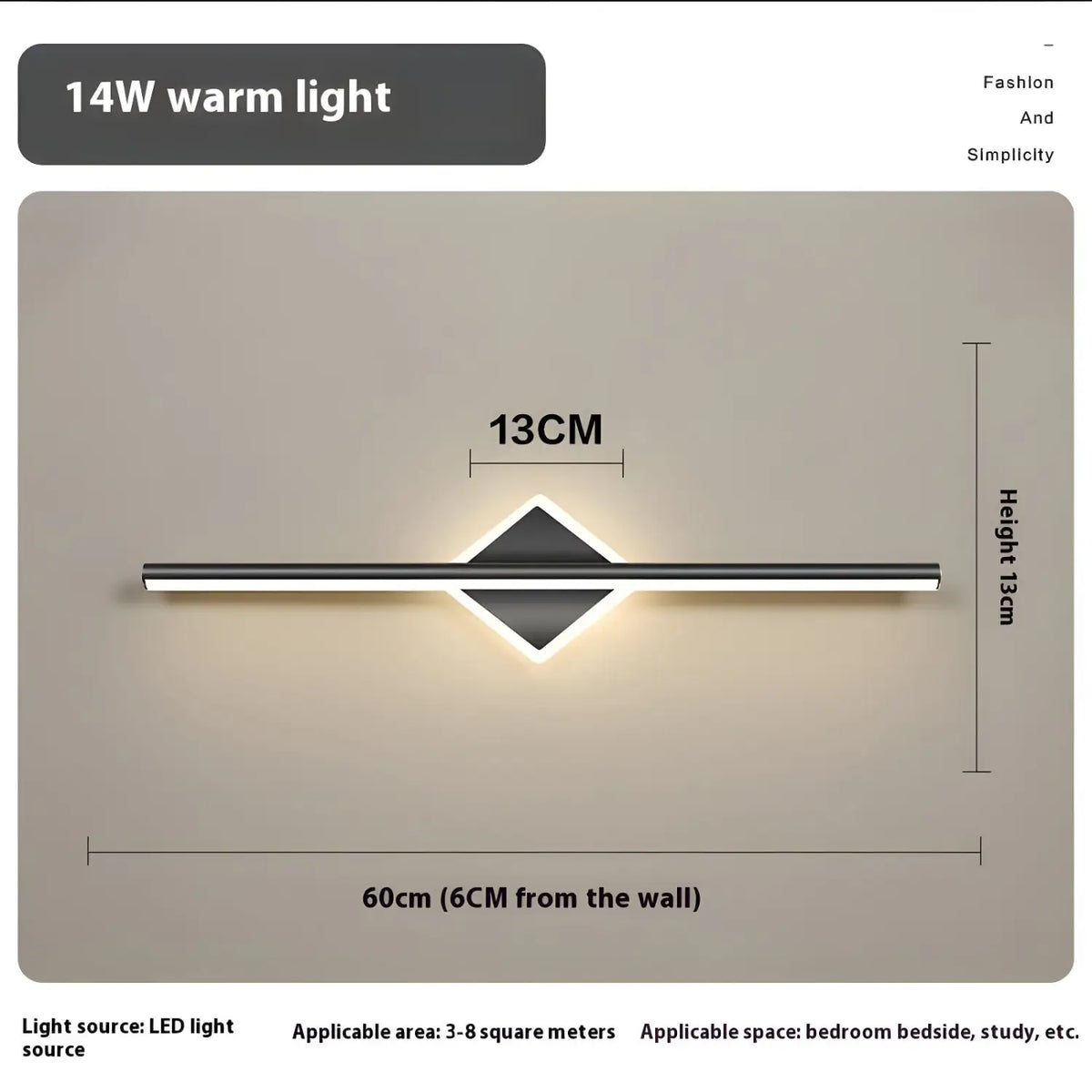 Modern LED Wall Light Fixtures for Bathroom, Bedroom, and Home Decor