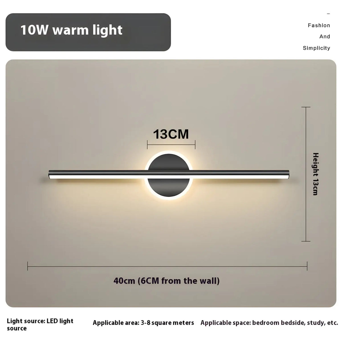 Modern LED Wall Light Fixtures for Bathroom, Bedroom, and Home Decor