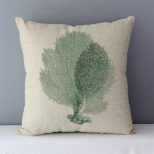 Plants Life Trees Printed Cozy Cushion For Couch Seat Back Cushions Home Decorative Pillow Covers Colorful Different Shaped Trees Linen Printed Pillowcases Autumn Square Decorative Cushion Covers Soft For Sofa Bed 45x45CM