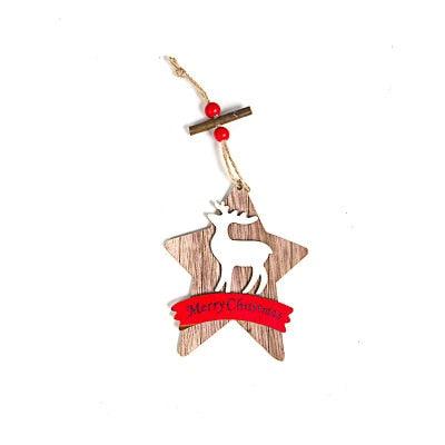 Christmas Ornament Wooden Hanging Pendants Star Tree Bell Christmas Hanging Wooden Ornament Hollow Fretwork Laser Cutting Wood Carving Christmas Tree Hanging Ornaments Decorations for Holiday Season Festival Christmas Decorations For Home Party New Year